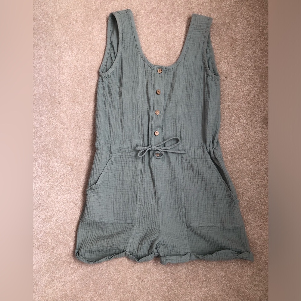 Seafoam Green Romper